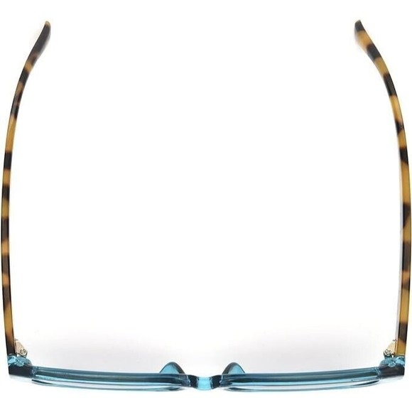 Foster Grant LONG BEACH Women's Styles for YOU Sunglasses AQUA BLUE OVERSIZED - Picture 4 of 5